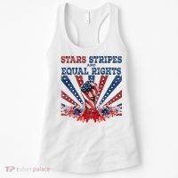 Stars Stripes And Equal Rights Patriotic Activist Women's Tank Top thumb 0