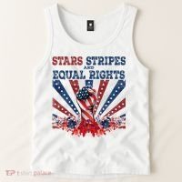 Stars Stripes And Equal Rights Patriotic Activist Tank Top thumb 2