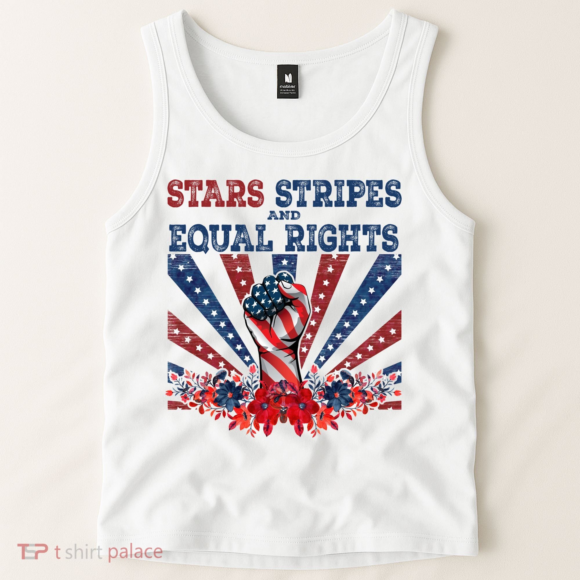 Stars Stripes And Equal Rights Patriotic Activist Tank Top