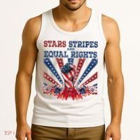 Stars Stripes And Equal Rights Patriotic Activist Tank Top thumb 3