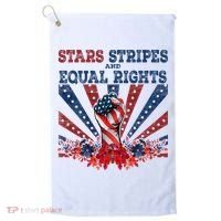 Stars Stripes And Equal Rights Patriotic Activist Golf Towel thumb 0