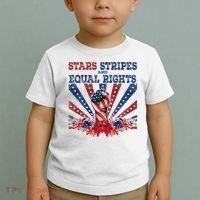 Stars Stripes And Equal Rights Patriotic Activist Toddler T-Shirt thumb 2