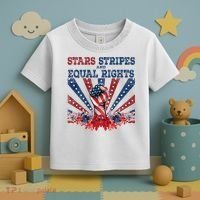 Stars Stripes And Equal Rights Patriotic Activist Toddler T-Shirt thumb 3
