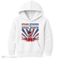 Stars Stripes And Equal Rights Patriotic Activist Kids Hoodie thumb 0