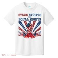 Stars Stripes And Equal Rights Patriotic Activist Kids T-Shirt thumb 0