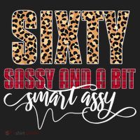 Sixty Sassy And A Bit Smart Assy - Wo 60th Birthday Golf Towel thumb 3