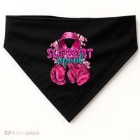 Support Squad Breast Cancer Awareness Boxing Gloves USA-Made Doggie Bandana thumb 0