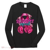 Support Squad Breast Cancer Awareness Boxing Gloves Long Sleeve Shirt thumb 0