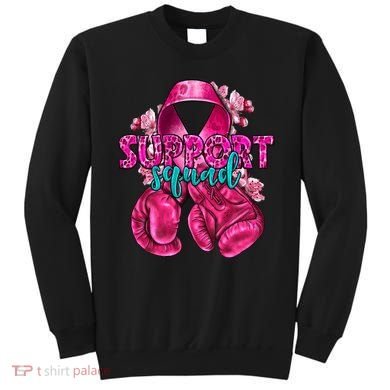 Support Squad Breast Cancer Awareness Boxing Gloves Sweatshirt