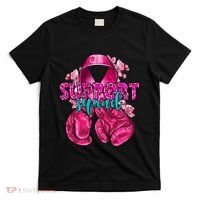 Support Squad Breast Cancer Awareness Boxing Gloves T-Shirt thumb 0