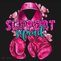Support Squad Breast Cancer Awareness Boxing Gloves Backpack thumb 2