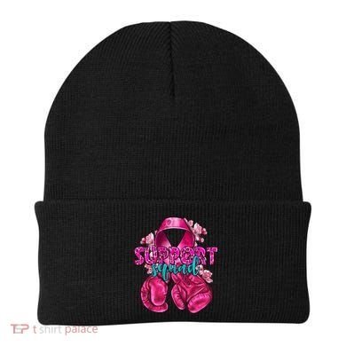Support Squad Breast Cancer Awareness Boxing Gloves Beanie