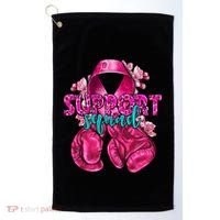 Support Squad Breast Cancer Awareness Boxing Gloves Golf Towel thumb 0