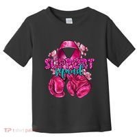 Support Squad Breast Cancer Awareness Boxing Gloves Toddler T-Shirt thumb 0
