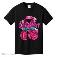 Support Squad Breast Cancer Awareness Boxing Gloves Kids T-Shirt thumb 0