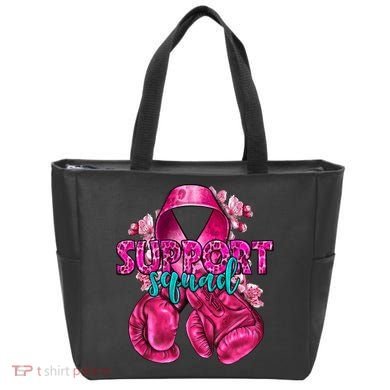 Support Squad Breast Cancer Awareness Boxing Gloves Bag