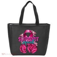 Support Squad Breast Cancer Awareness Boxing Gloves Tote Bag thumb 0
