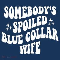 Somebodys Spoiled Blue Collar Wife Mother's Day Groovy Women's Tank Top thumb 5