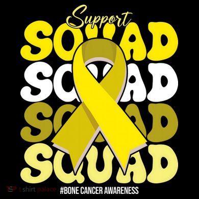 Support Squad Bone Cancer Awareness Stripe Pom Pom Beanie