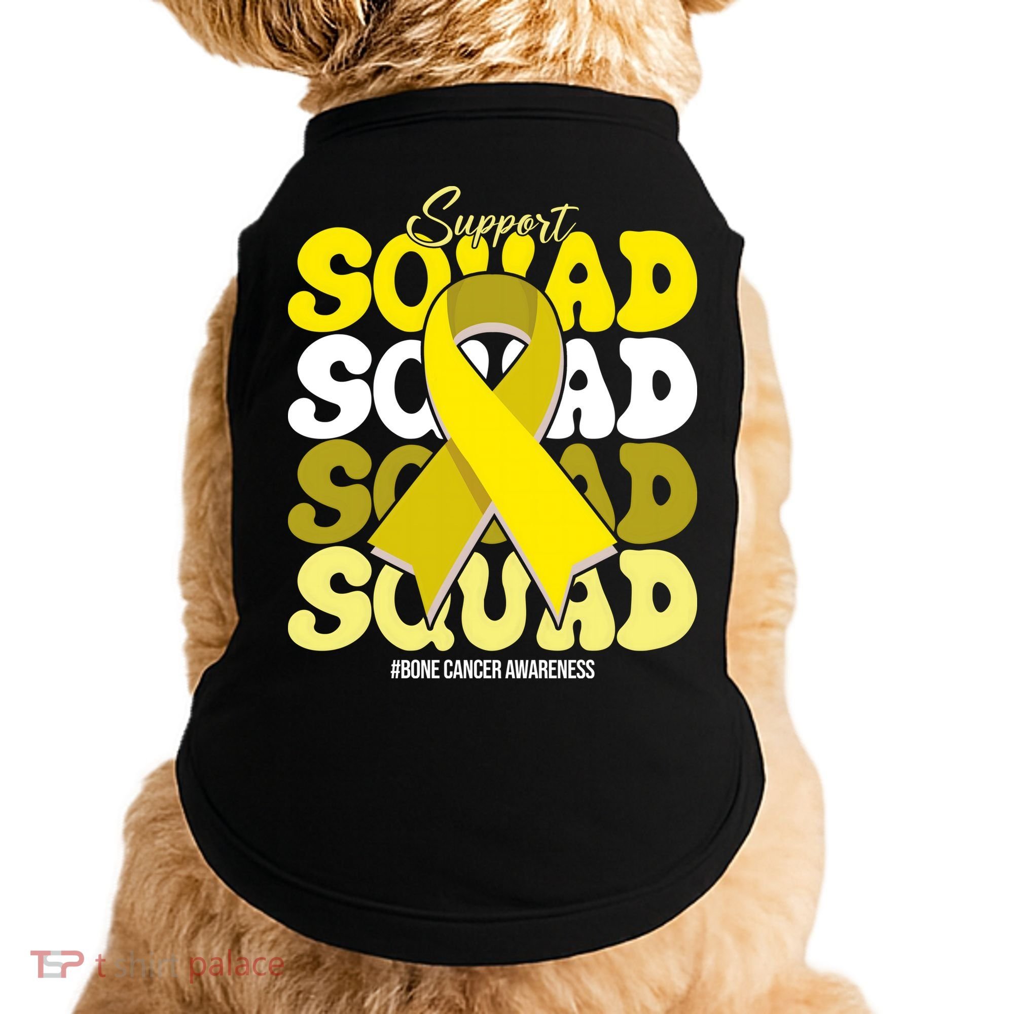 Support Squad Bone Cancer Awareness Doggie Tank