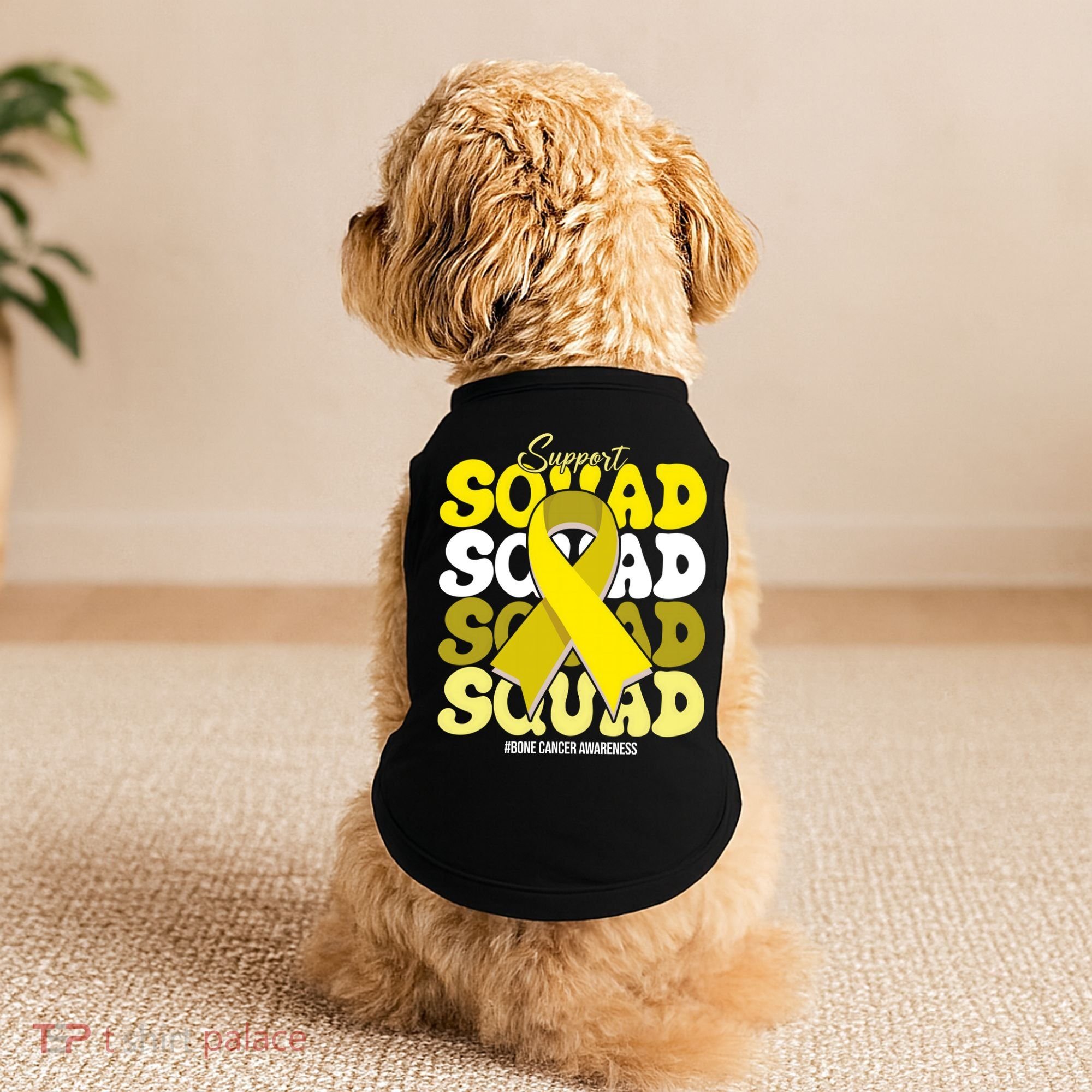 Support Squad Bone Cancer Awareness Doggie Tank