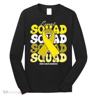 Support Squad Bone Cancer Awareness Long Sleeve Shirt