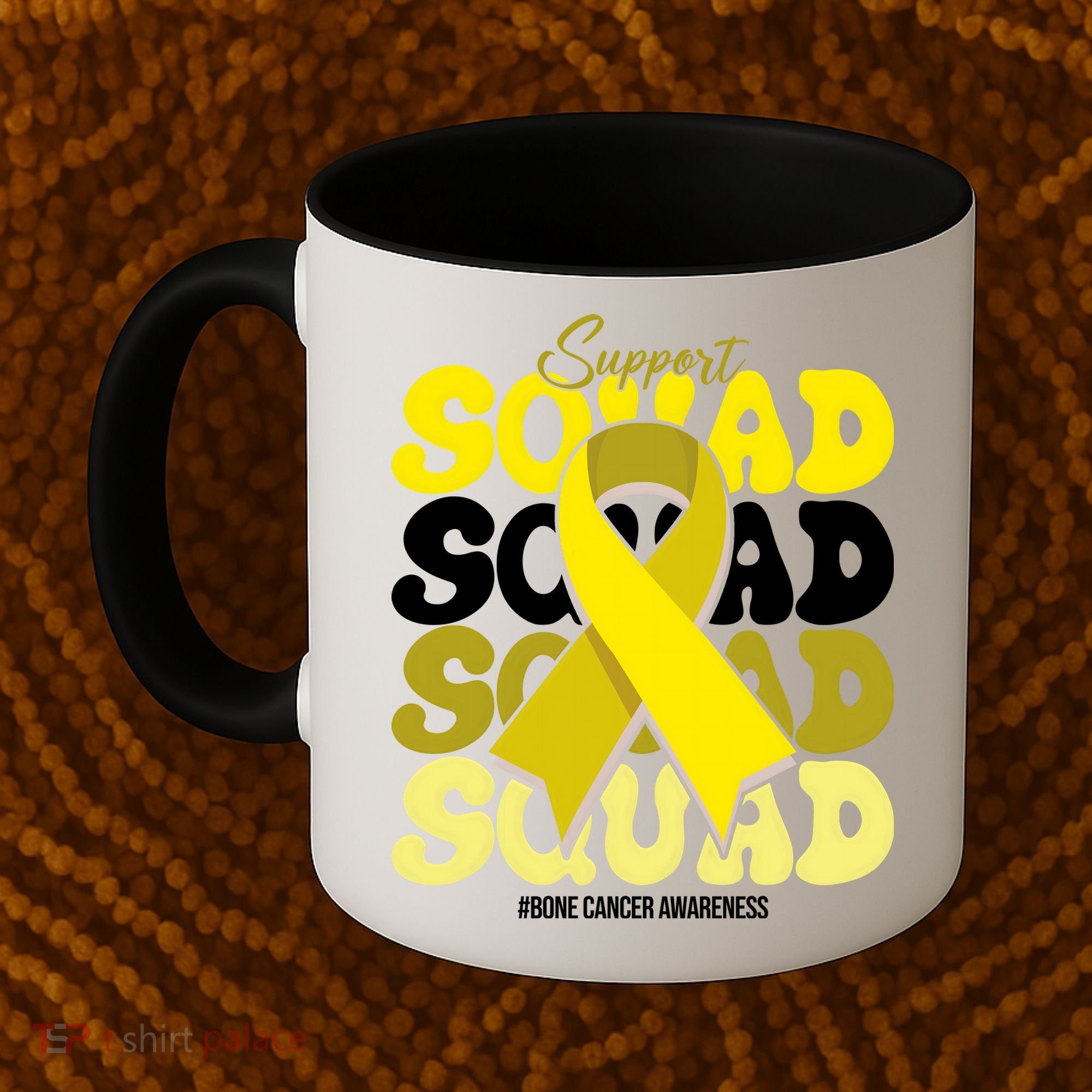 Support Squad Bone Cancer Awareness Coffee Mug