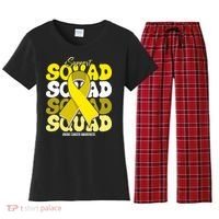Support Squad Bone Cancer Awareness Women's Flannel Pajama Set thumb 0