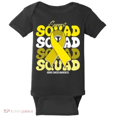 Support Squad Bone Cancer Awareness Baby Bodysuit