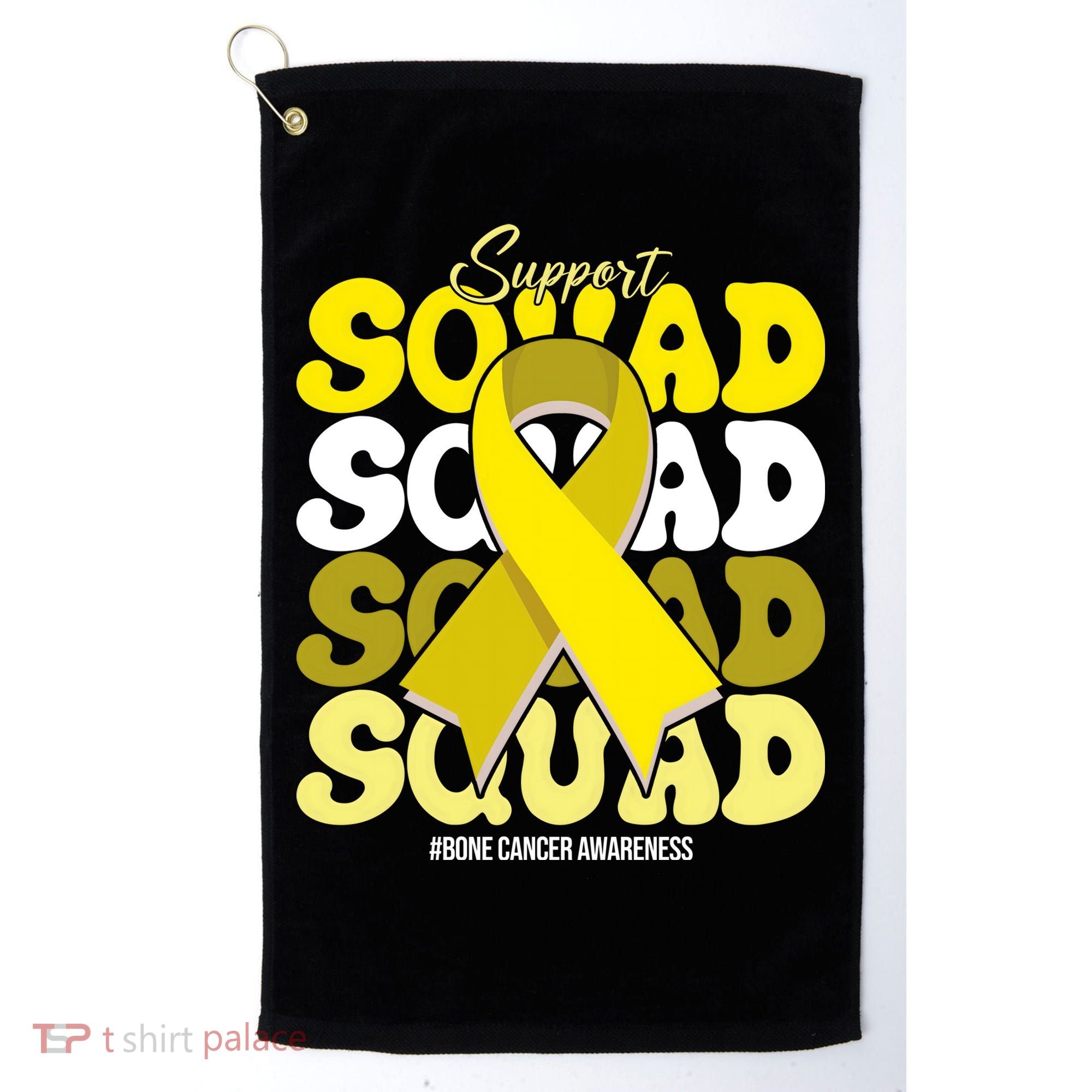 Support Squad Bone Cancer Awareness Golf Towel