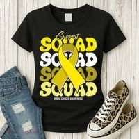 Support Squad Bone Cancer Awareness Women's T-Shirt thumb 3
