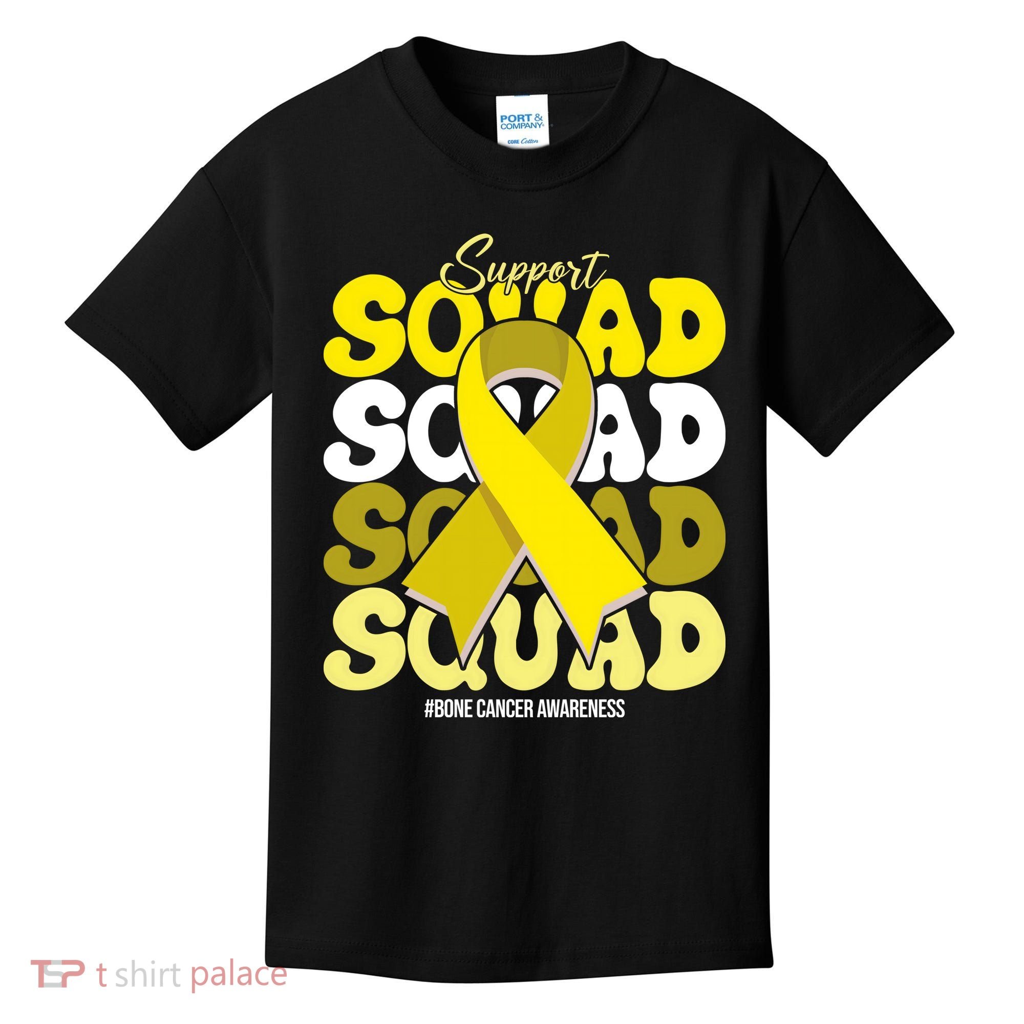 Support Squad Bone Cancer Awareness Kids T-Shirt