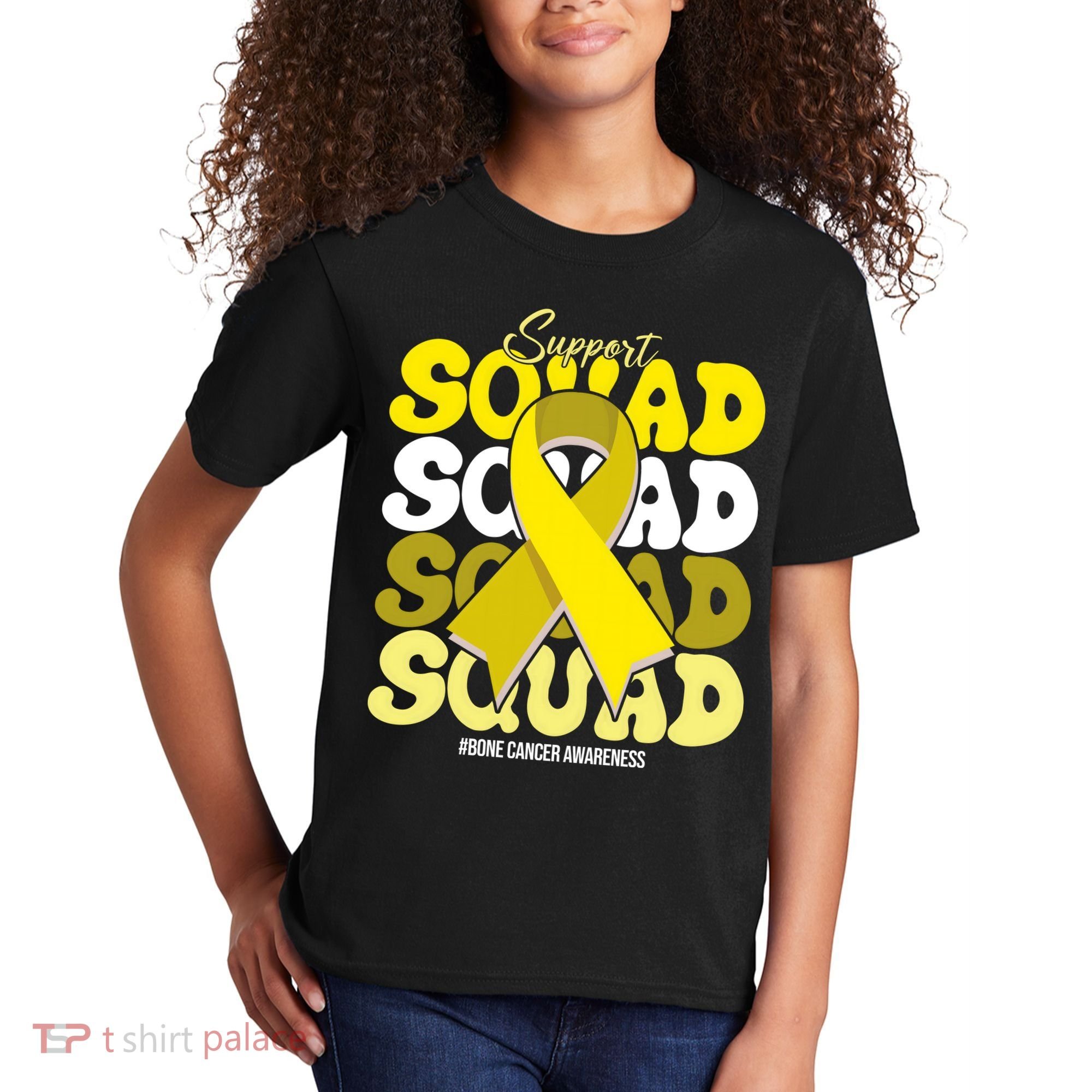Support Squad Bone Cancer Awareness Kids T-Shirt