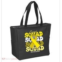 Support Squad Bone Cancer Awareness Tote Bag thumb 2