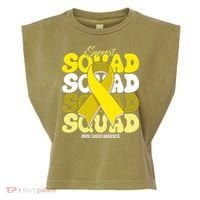 Support Squad Bone Cancer Awareness Garment-Dyed Women's Muscle Tee thumb 0