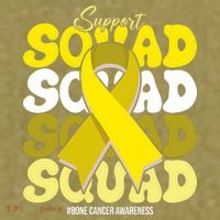 Support Squad Bone Cancer Awareness Garment-Dyed Women's Muscle Tee thumb 6