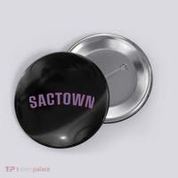 Sactown - SacraM.e.nto Basketball Button thumb 0