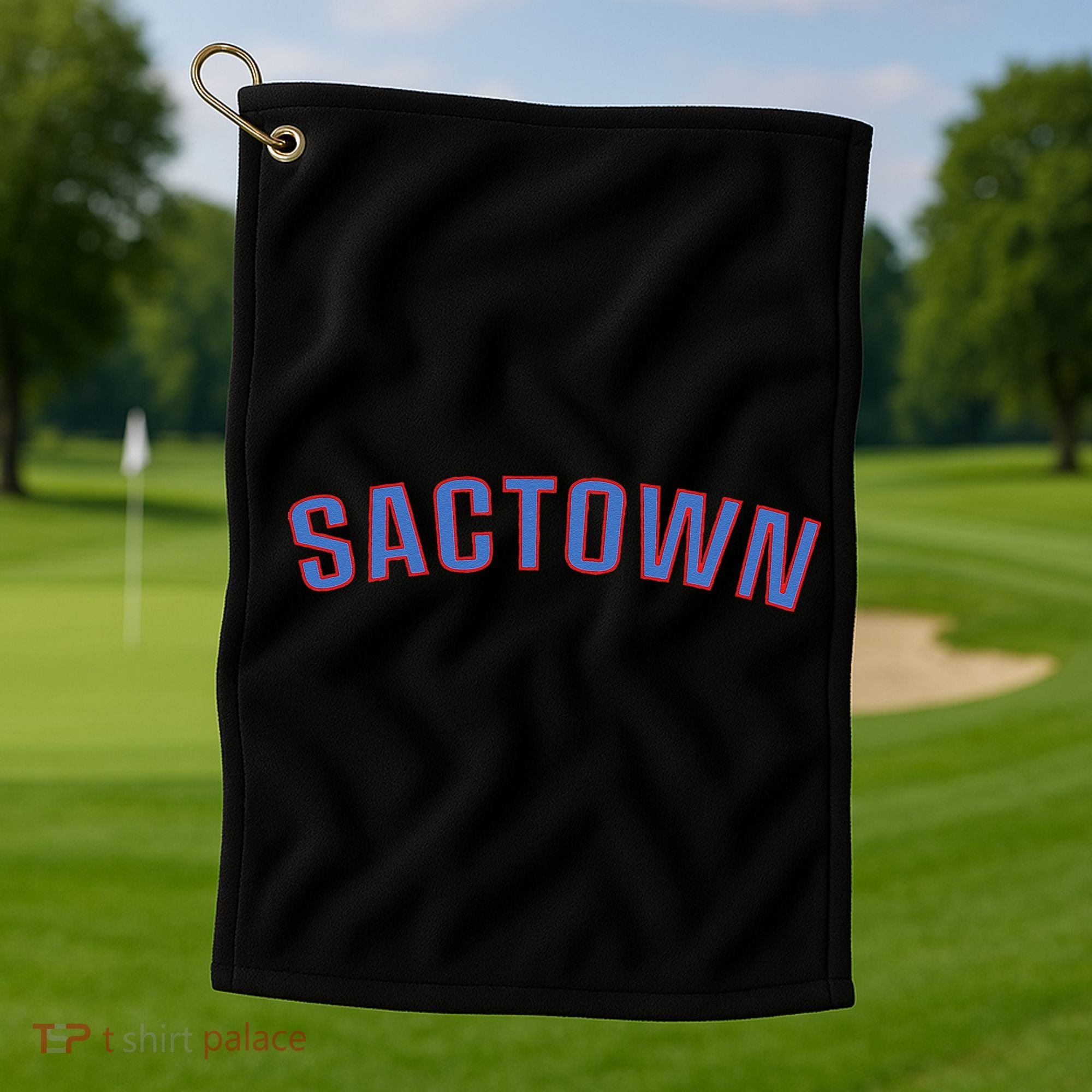 Sactown Sacramento Basketball Golf Towel