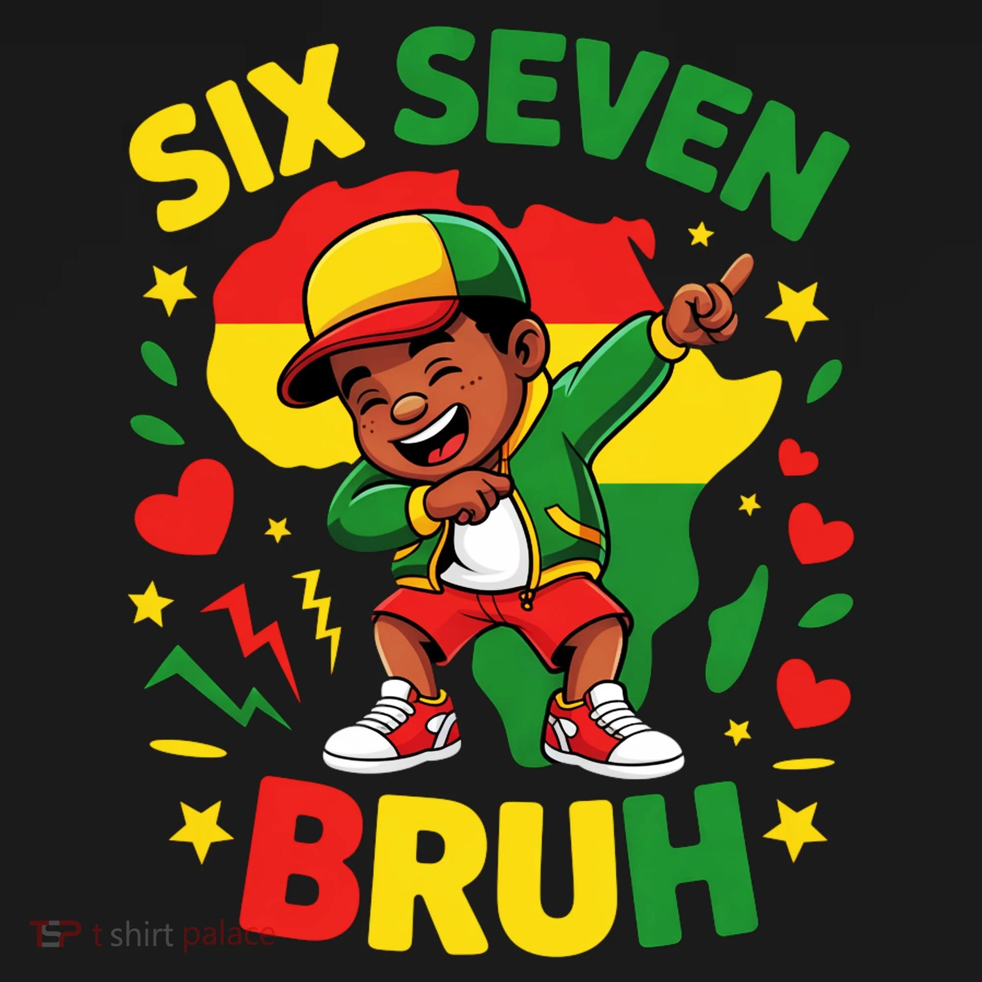 Six Seven Bruh 67 Juneteenth 6-7 Meme Doggie Tank