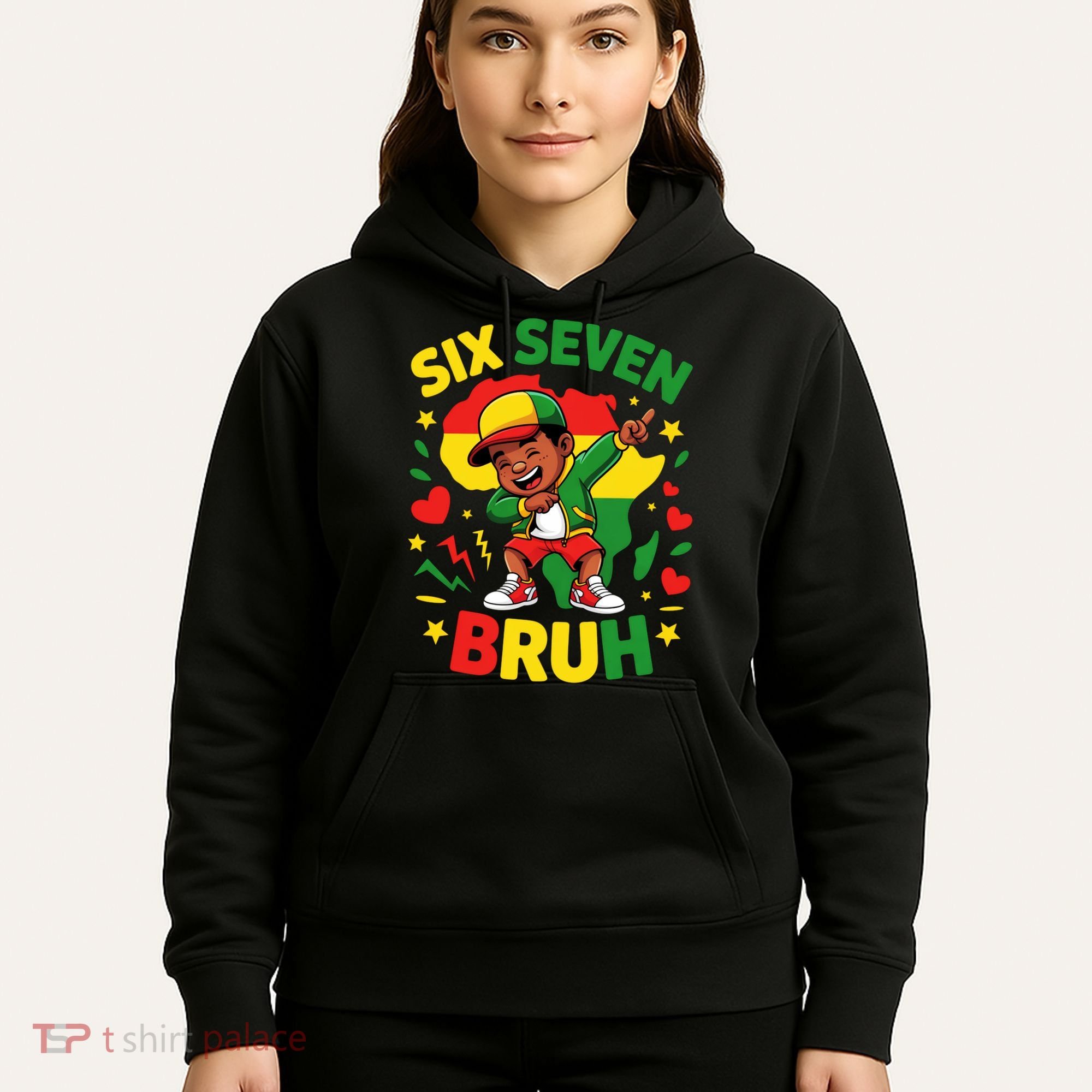 Six Seven Bruh 67 Juneteenth 6-7 Meme Hoodie