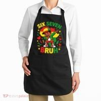 Six Seven Bruh 67 Juneteenth 6-7 Meme Apron thumb 2