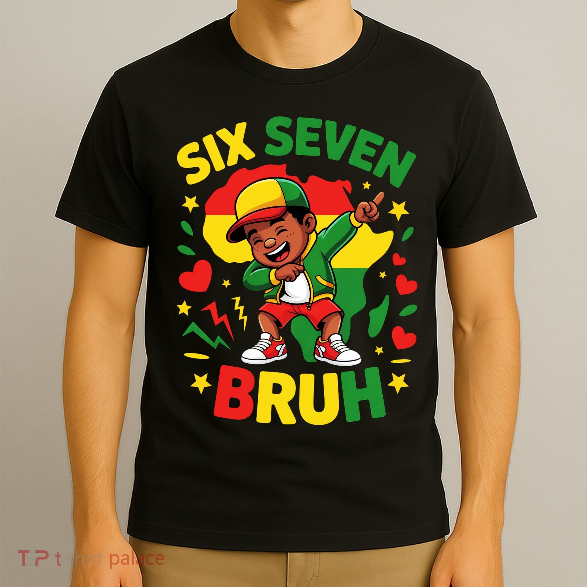 Six Seven Bruh 67 Juneteenth 6-7 Meme T-Shirt