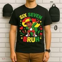 Six Seven Bruh 67 Juneteenth 6-7 Meme T-Shirt thumb 6