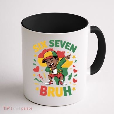 Six Seven Bruh 67 Juneteenth 6-7 Meme Coffee Mug back