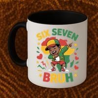Six Seven Bruh 67 Juneteenth 6-7 Meme Coffee Mug thumb 2
