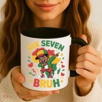 Six Seven Bruh 67 Juneteenth 6-7 Meme Coffee Mug thumb 3