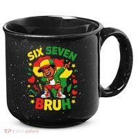 Six Seven Bruh 67 Juneteenth 6-7 Meme 15oz Campfire Ceramic Mug thumb 0