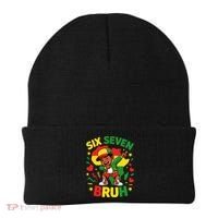 Six Seven Bruh 67 Juneteenth 6-7 Meme Beanie thumb 0