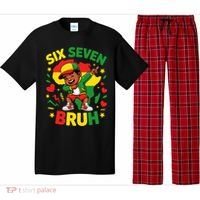 Six Seven Bruh 67 Juneteenth 6-7 Meme Pajama Set thumb 0
