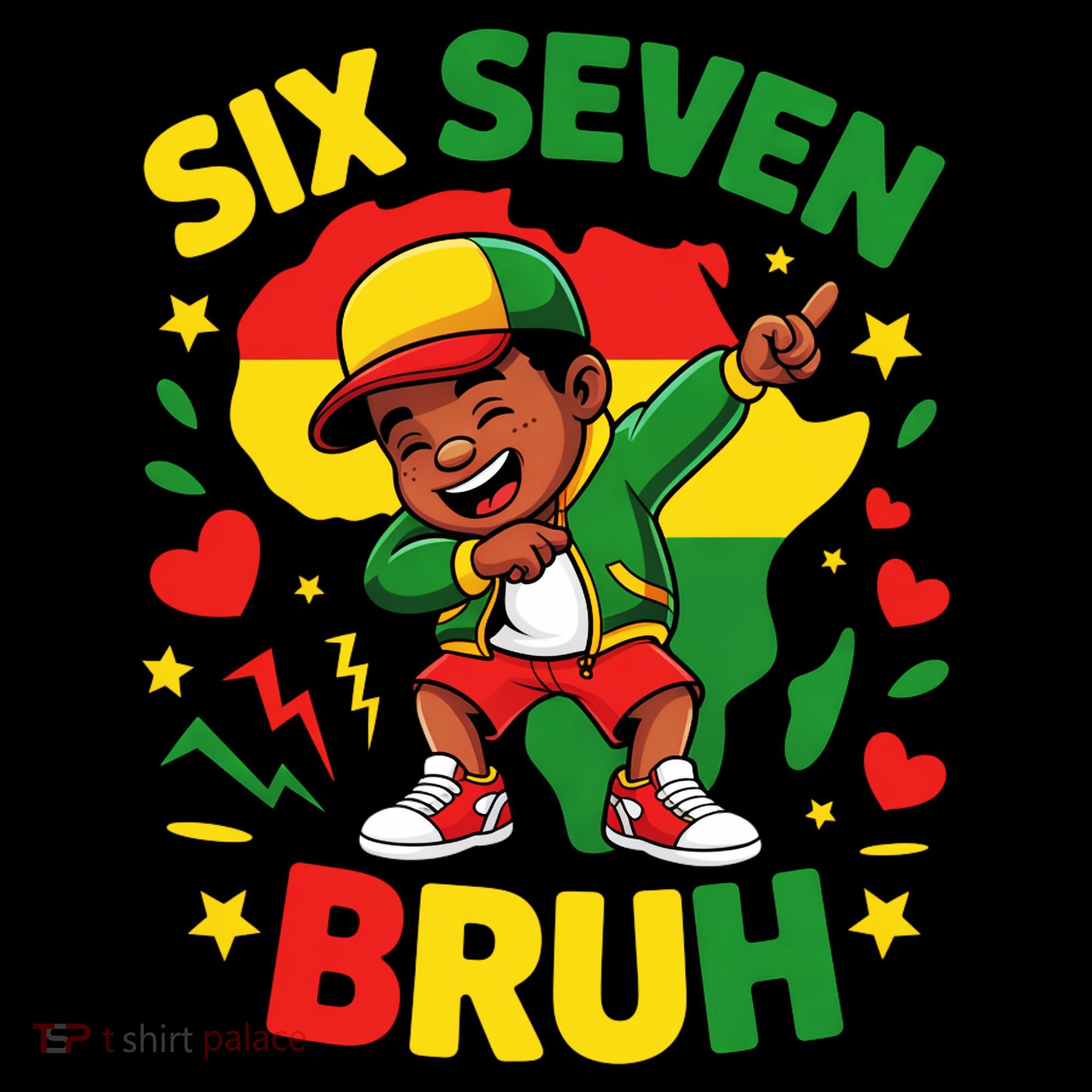 Six Seven Bruh 67 Juneteenth 6-7 Meme Women's Hoodie